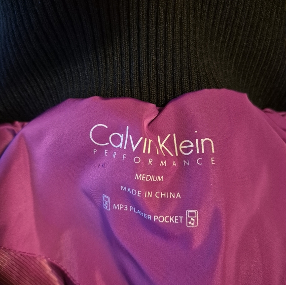 Calvin Klein Puffer Vest Sz. Med Women's Black & Pink Performance - Picture 6 of 14